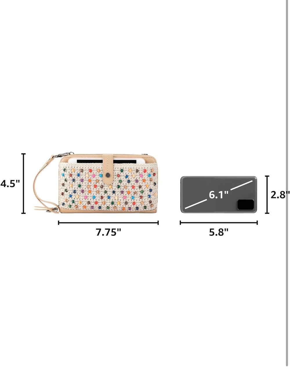 The Sak Iris Smartphone Crossbody Purse NWT - Picture 5 of 8